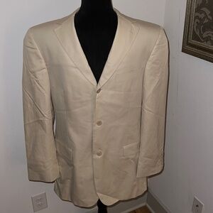 BOSS Hugo Boss‎ Rossellini Movie cotton cream light tan men’s sports coat 38R